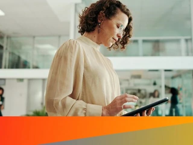 Woman with tablet